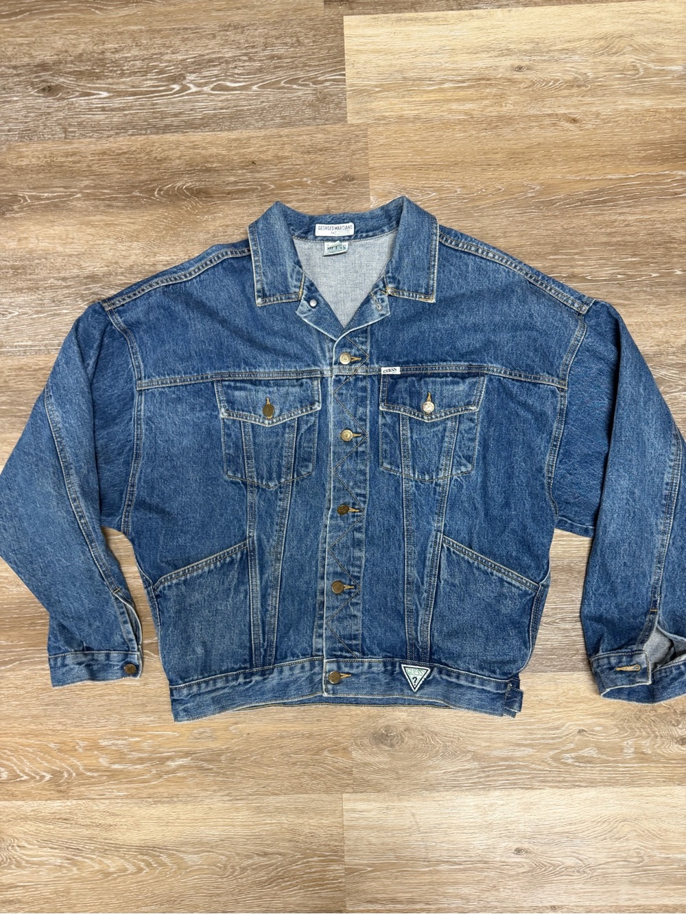 GUESS by Georges Marciano Men's Medium Trucker Jean Jacket Vintage 80s/90s